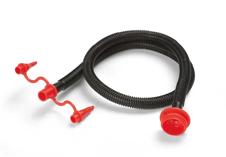 RED NOZZLE AND HOSE FOR FOOT PUMP