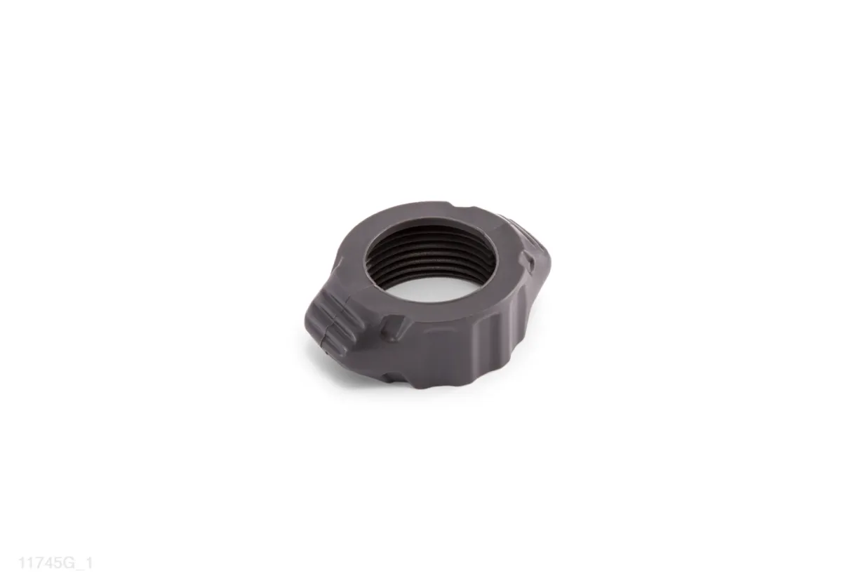 WATER INLET / OUTLET CONNECTOR NUT (DARK GREY)
