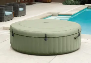 ROUND 6-PERSON SPA COVER - GREEN