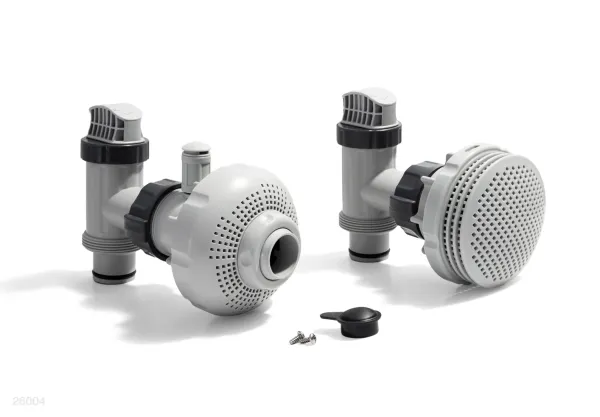 LARGE POOL 1-1/2" (38MM) INLET AND OUTLET FITTINGS SET FOR PUMP W/ SYSTEM FLOW RATE 1900-2450GPH (IO)